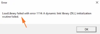 Бързо коригирайте грешката LoadLibrary с грешка 1114 в Windows 10