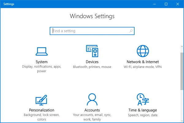 Sammanfattning av 12 sätt att snabbt komma åt programmet Inställningar på Windows 10