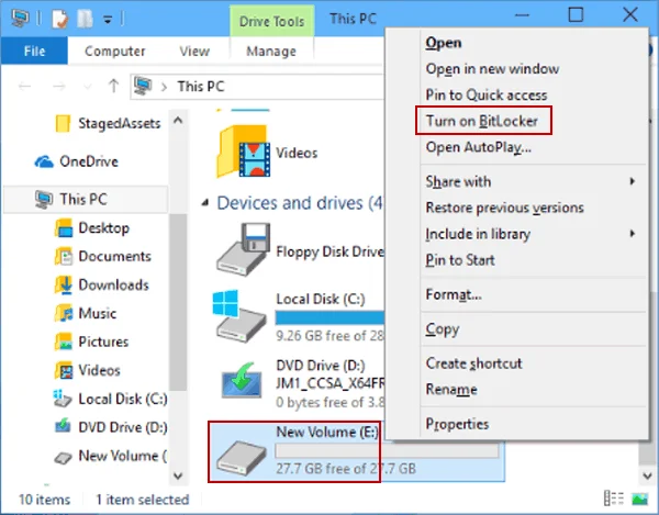 Hur man ställer in ett hårddisklösenord i Windows 10