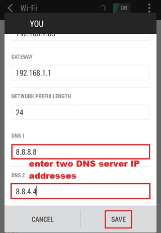 Instruktioner för att byta DNS-server på Windows, Mac, iOS och Android