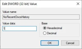 Så här stänger du av visningen av nyligen besökta föremål och platser i Windows 10