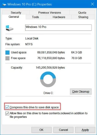 Några tips för att frigöra Windows 10-hårddiskutrymme