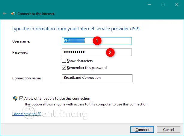 Hur man ställer in och använder PPPoE Internet-anslutning på Windows 10