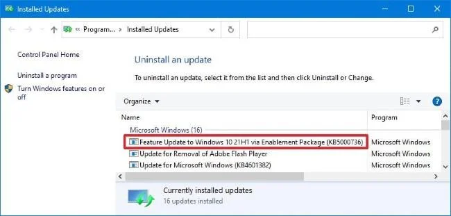 Hur man tar bort Windows 10-uppdateringen för att återgå till den gamla Windows-versionen