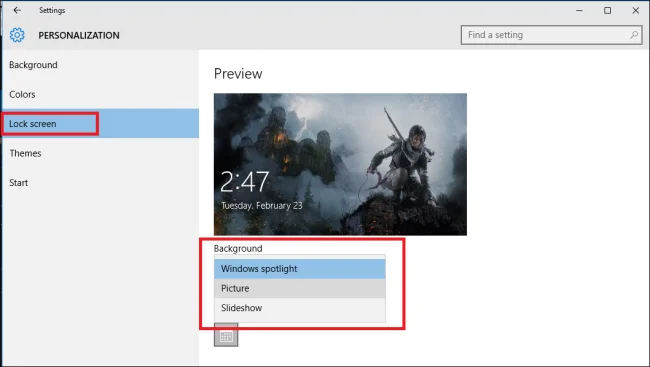 Instruktioner för att stänga av annonser på låsskärm Windows 10