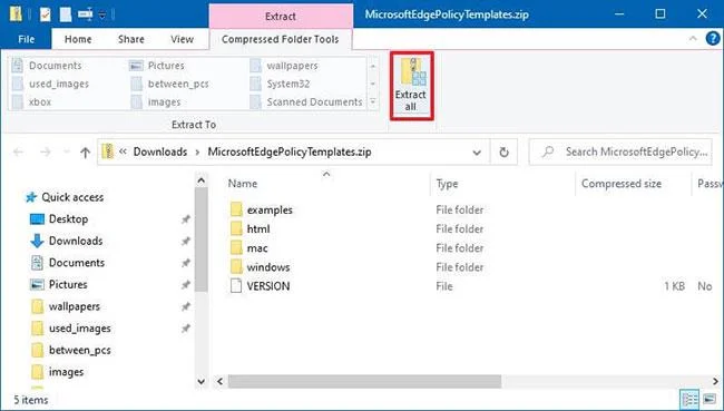 Hur man installerar Microsoft Edge Group Policy-mall på Windows 10