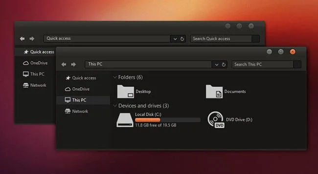 10 mörkt tema för Windows 10