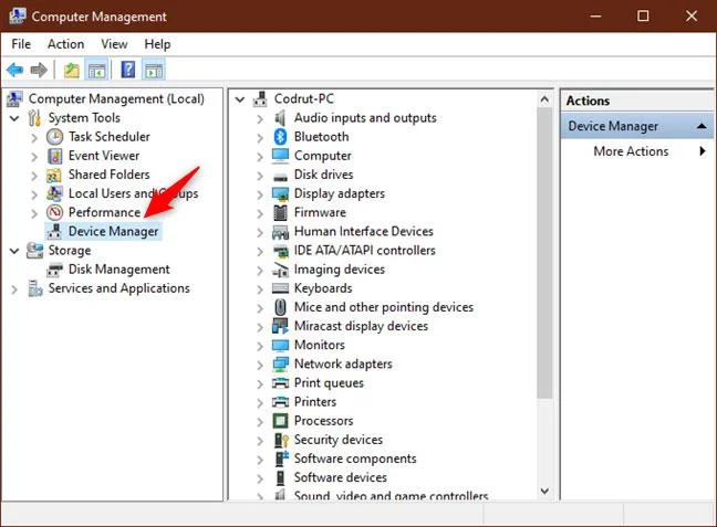 15 sätt att öppna Enhetshanteraren i Windows 10