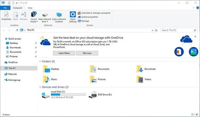 Как да скриете/покажете известия за доставчици във File Explorer на Windows 10 Как да скриете/покажете известия за доставчици във File Explorer на Windows 10