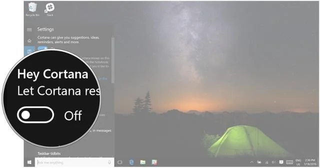 Instruktioner för att slå på Cortana och använda den här virtuella assistenten på Windows 10