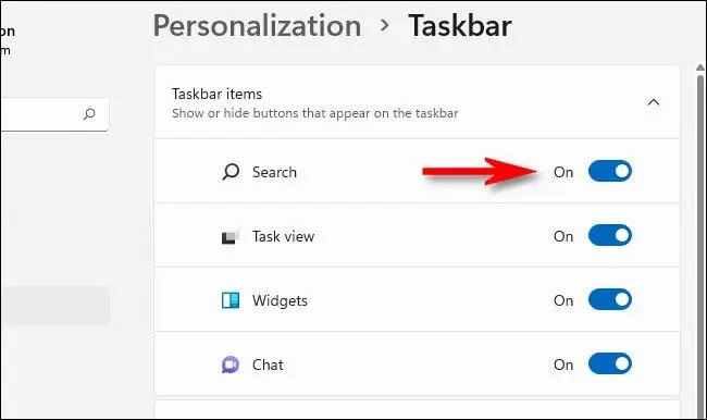 Jak skrýt tlačítko Hledat na hlavním panelu Windows 11