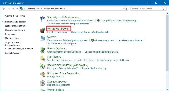 Инструкции за обработка и коригиране на проблеми със защитната стена в Windows 10