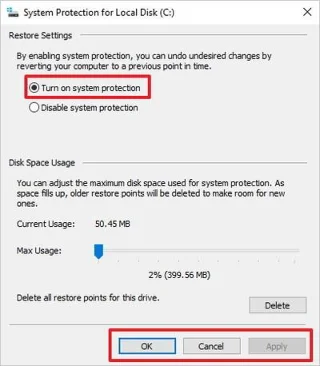 Hur man skapar återställningspunkt på Windows 10 med bara ett dubbelklick
