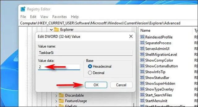 Jak změnit velikost hlavního panelu v systému Windows 11