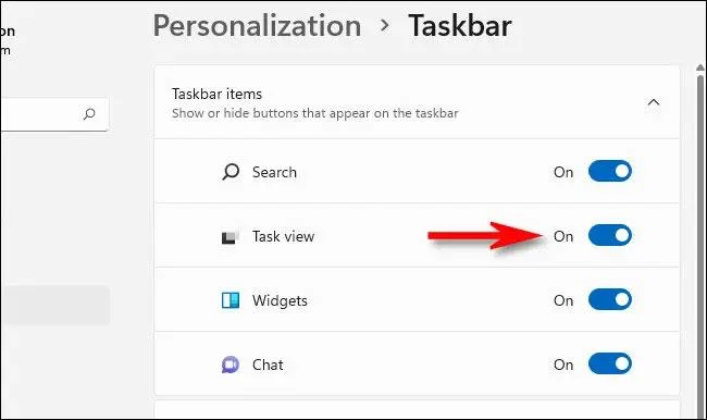 Jak skrýt tlačítko "Task View" v systému Windows 11