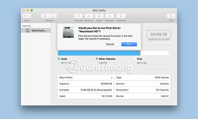 Reparera Mac-hårddiskar med Skivverktygets första hjälpen-funktion Reparera Mac-hårddiskar med Skivverktygets första hjälpen-funktion