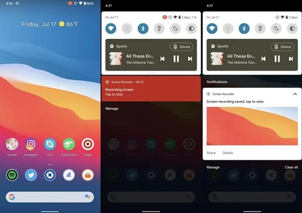 Hur man spelar in Android-telefonskärmen