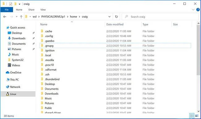 Hur man monterar Linux-filsystem med WSL2 på Windows 10