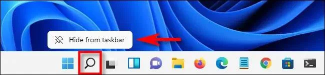 Jak skrýt tlačítko Hledat na hlavním panelu Windows 11 Jak skrýt tlačítko Hledat na hlavním panelu Windows 11