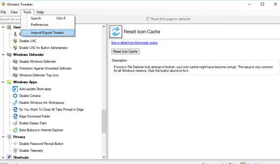 Winaero Tweaker, ett verktyg för att helt anpassa Windows 10 Spring Creators