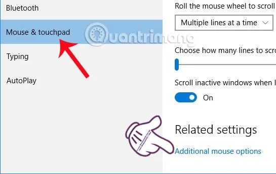 Instruktioner för att ändra rullningsriktningen för Windows 10-pekplattan