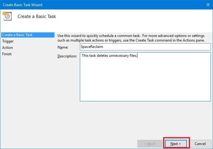Frigör hårddiskutrymme automatiskt i Windows 10 med Diskrensning