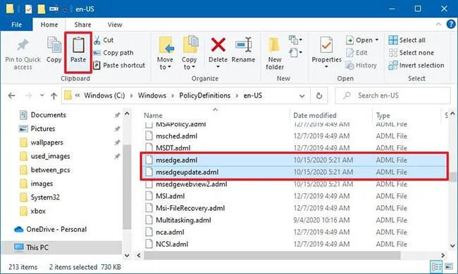 Hur man installerar Microsoft Edge Group Policy-mall på Windows 10