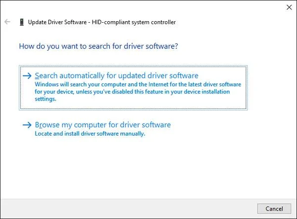 Instruktioner för att åtgärda pekskärmsfel på Windows 10