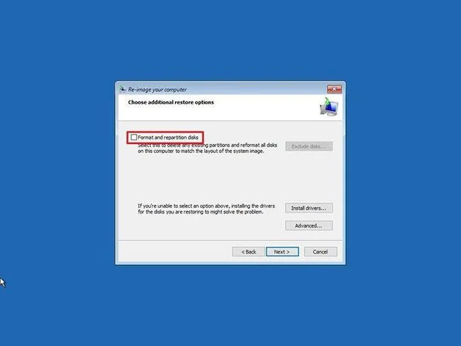A Windows 10 biztonsági mentése és visszaállítása a rendszerképből