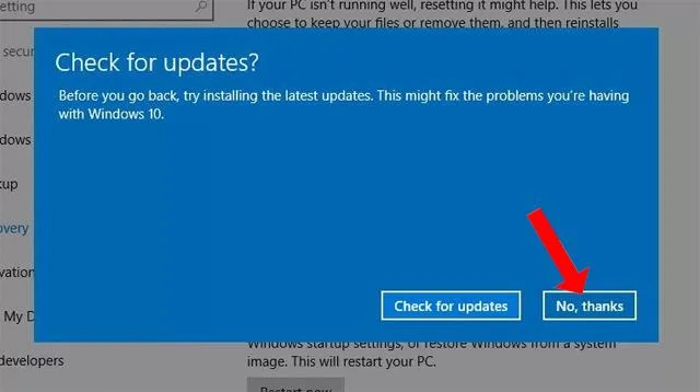 Hur man tar bort Windows 10-uppdateringen för att återgå till den gamla Windows-versionen