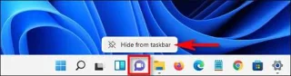 Jak odstranit ikonu chat na hlavním panelu Windows 11