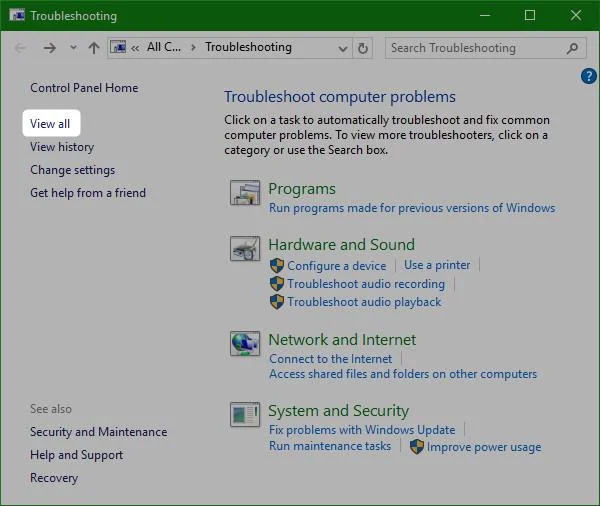20 användbara felsökningsverktyg för Windows 10