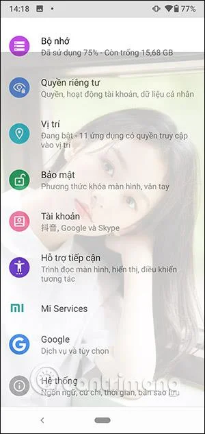 Hur man ställer in transparent bakgrundsbild för Android-telefoner