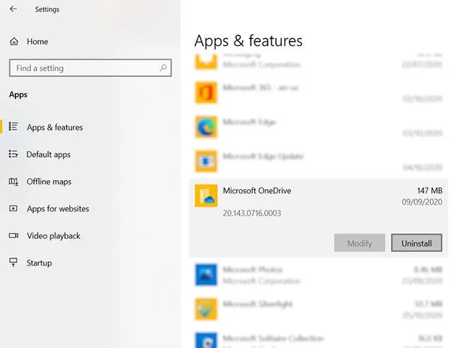 Steg för att inaktivera eller helt ta bort OneDrive-appen på Windows 10