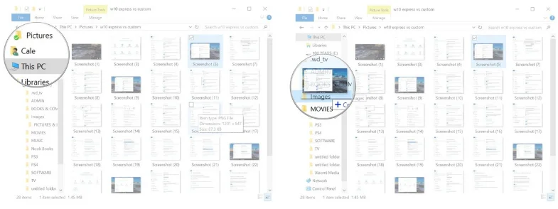 Как да архивирате изображения на компютър с Windows 10?