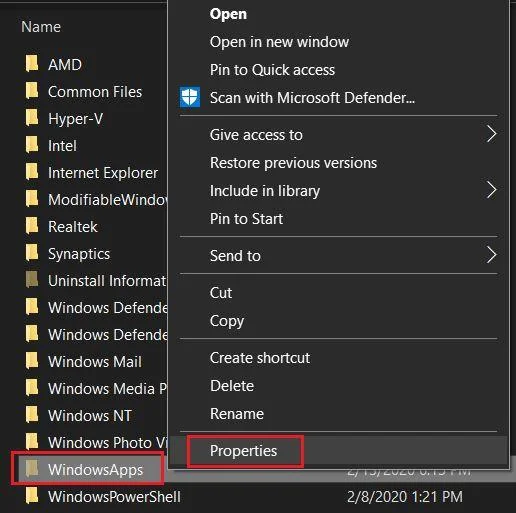Hur får jag åtkomst till mappen WindowsApps på Windows 10? Hur får jag åtkomst till mappen WindowsApps på Windows 10?