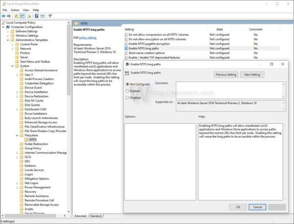 Visste du att Windows 10 har löst problemet med sökvägar längre än 260 tecken? Läs artikeln nedan