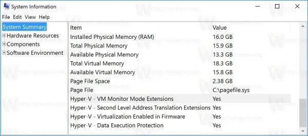 Hur kontrollerar jag om din dator kör Windows 10 Hyper-V?
