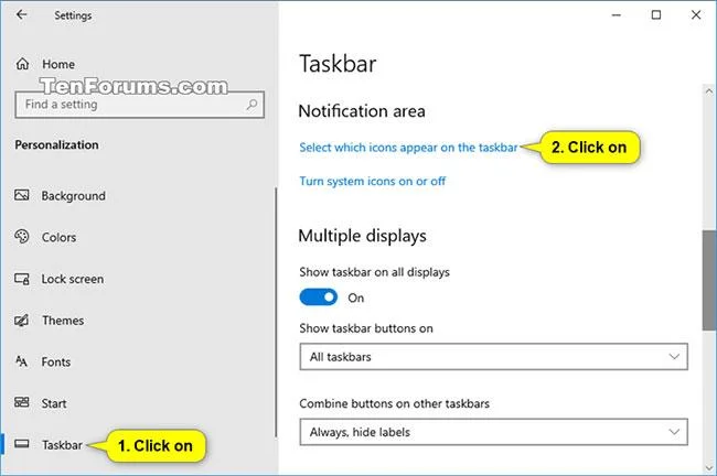 Jak zapnout/vypnout ikonu Windows Update Status v oznamovací oblasti hlavního panelu v systému Windows 10
