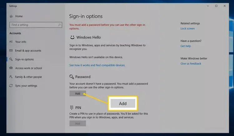 Hur man ställer in ett lösenord för Windows 10-dator, hur man ändrar Windows 10-lösenord