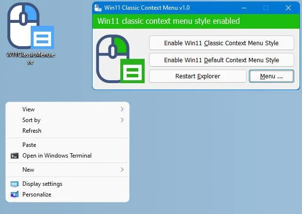 Tato malá aplikace pomáhá přenést rozhraní kontextové nabídky Windows 10 do Windows 11