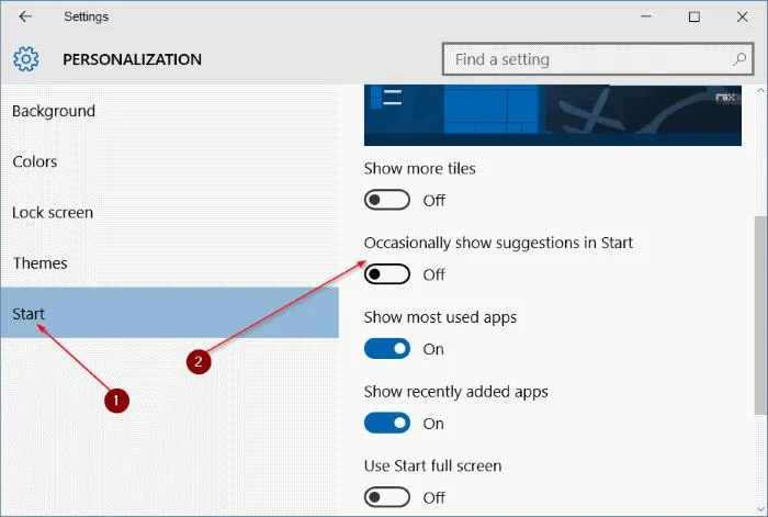 Hur man blockerar typer av annonser på Windows 10