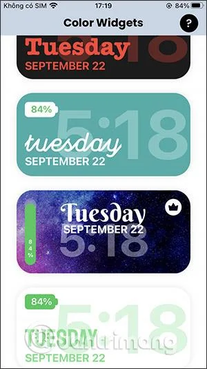 Hur man använder färgwidgetar för att skapa kalender- och batteriwidgetar på iOS Hur man använder färgwidgetar för att skapa kalender- och batteriwidgetar på iOS