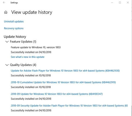 Fel i de senaste Windows 10-uppdateringarna och hur man åtgärdar dem (kontinuerliga uppdateringar)