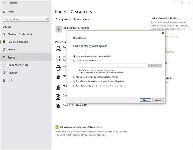 Hur man lägger till en skrivare i Windows 10