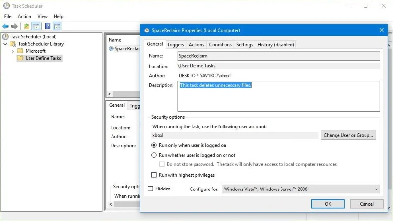 Frigör hårddiskutrymme automatiskt i Windows 10 med Diskrensning