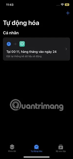 Hur man automatiskt återställer iPhone mobildatastatistik